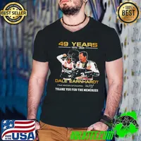 49 Years 1975 – 2024 Dale Earnhardt 7 Time Winston Cup Champion Thank You For The Memories Signature Shirt Guys V Neck