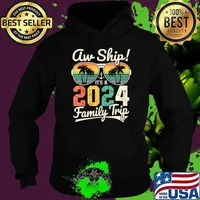 Aw Ship Its A 2024 Family Trip Family Cruise Vintage Sunglasses T-Shirt Hoodie