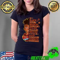 Awesome i am Black Child Magical Intelligent Resilient History Month African American T-Shirt