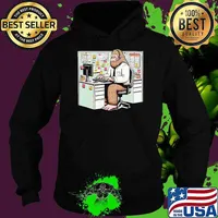 Bigfoot Working an Office Job Computer s Hoodie