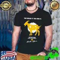 Caitlin Clark Iowa basketball You break it you own it goat signature s Guys V Neck