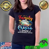 Family Cruise 2024 Making Memories Together Colors Family Cruise Matching T-Shirt Ladies Tee