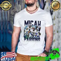 Funny micah Parsons American football linebacker for the Dallas Cowboys T-Shirt Guys V Neck