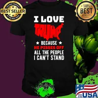 I Love Trump Because He Pisses Off All The People I Can't Stand Stars T-Shirt
