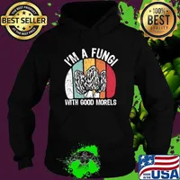 I'm a Fungi With Good Morels Mushroom Vintage Sunset T-Shirt Hoodie