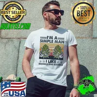 I'm A Simple Man I Like Doobies And Boobies Skeleton Hand Cannabis Vintage T-Shirt Unisex