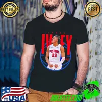 Jaden Ivey Signature American professional basketball player for the Detroit Pistons T-Shirt Guys V Neck