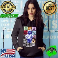 Jason Kelce Retired End Of An Era 2011 2024 The Eras Tour Essentials Shirt