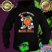 Just A Boy Who Loves Basketball T-Shirt Hoodie