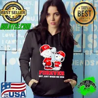 Kansas City Chiefs NFL Charlie Brown and Snoopy forever not just when we win s Hoodie