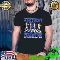 Kentucky Wildcats Women’s Basketball Abbey Road Forever Not Just When We Win Signatures Shirt Guys V Neck