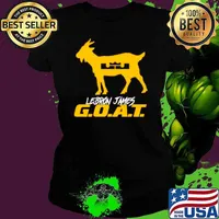 Lebron James GOAT Los Angeles Lakers basketball shirt