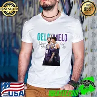 Melo Ball & Gelo Ball Signature American professional basketball player for the Charlotte Hornets T-Shirt Guys V Neck