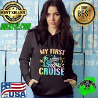 My First Cruise 2024 Vacation Matching Family Cruise Ship Colors T-Shirt