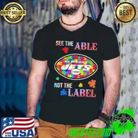 New York Jets Autism Awareness See The Able Not The Label Shirt Guys V Neck