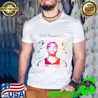Nickeil Alexander Walker Canadian professional basketball player for the Minnesota Timberwolves watercolor T-Shirt Guys V Neck