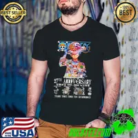 Oda Eiichiro One Piece 27th Anniversary 1997 2024 Thank You For The Memories Signatures Shirt Guys V Neck