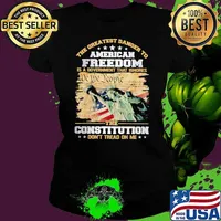 Premium the Greatest Danger To American Freedom Is A Government That Ignores The Constitutiton Don't Tread On Me s Ladies tee