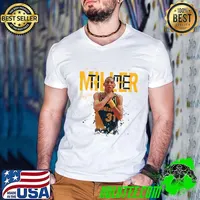 Reggie Miller Time Signature American former professional basketball player T-Shirt Guys V Neck
