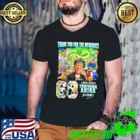 Rip Akira Toriyama Dragon Ball 68 Years 1955 2024 thank you for the memories signature s Guys V Neck