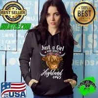 Scottish Highland Cow Just a Girl Who Loves Highland Cows T-Shirt