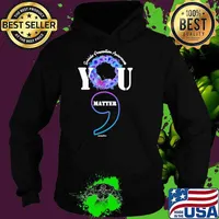 Suicide Prevention Awareness You Matter Flower Butterly s Hoodie