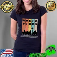 Vintage Music Vibes Seattle Washington Holds A Special Place In Music History T-Shirt Ladies Tee