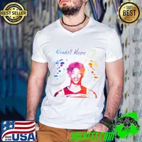 Wendell Moore Jr.American professional basketball player for the Minnesota Timberwolves watercolor T-Shirt Guys V Neck