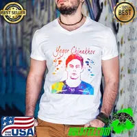 Yegor Chinakhov Russian professional ice hockey right wing Columbus Blue Jackets T-Shirt Guys V Neck