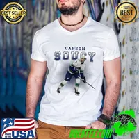 Carson Soucy Canadian professional ice hockey defenceman for the Vancouver Canucks T-Shirt Guys V Neck