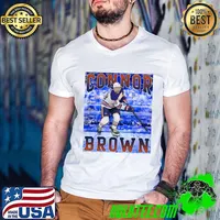 Connor Brown Canadian professional ice hockey right winger for the Edmonton Oilers T-Shirt Guys V Neck