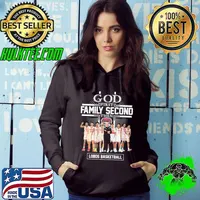 God first family second then Lobos basketball shirt