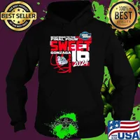 Gonzaga Bulldogs 2024 NCAA road to the Sweet 16 March Madness s Hoodie