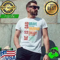 He Is Dad, Happy Fathers Day Brave Like David Warrior Like Joshua Smart Like Joseph T-Shirt Unisex