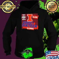 Illinois Fighting Illini 2024 Men’s Basketball Sweet Sixteen s Hoodie
