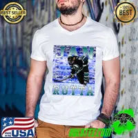 Jan Rutta Czech professional ice hockey defenceman for the San Jose Sharks T-Shirt Guys V Neck