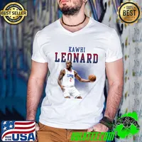 Kawhi Leonard American professional basketball player Los Angeles Clippers T-Shirt Guys V Neck