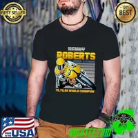 Kenny Roberts American former professional Grand Prix motorcycle road racer Champion 70s Retro T-Shirt