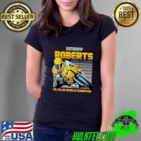 Kenny Roberts American former professional Grand Prix motorcycle road racer Champion 70s Retro T-Shirt Ladies Tee