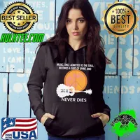 Music once admitted to the soul becomes a sort of spirit and never dies s Hoodie