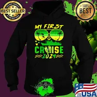 My First 2024 Cruise Family Vacation Ship Sunglasses Retro T-Shirt Hoodie