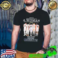 Never Underestimate A Woman Who Loves Understands Basketball And Denver Nuggets Signatures 2024 Shirt Guys V Neck