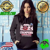 Ohio State Buckeyes City Skyline 2024 NCAA Women’s Ice Hockey National Champions Let’s Go Buckeyes Shirt Hoodie
