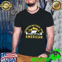 Redwood National Park Home Of The American Mountain T-Shirt Guys V Neck