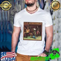 Reo Speedwagon American rock band band cultivated a following during T-Shirt Guys V Neck