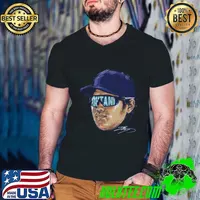 Shohei Ohtani apanese professional baseball pitcher Los Angeles D Sunglasses T-Shirt Guys V Neck