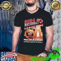 South Carolina Gamecocks Basketball 2024 National Champions Fan Celebration Women’s Basketball Shirt Guys V Neck
