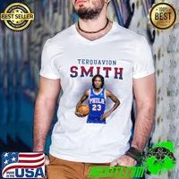 Terquavion Smith American professional basketball player for the Philadelphia 76ers T-Shirt Guys V Neck