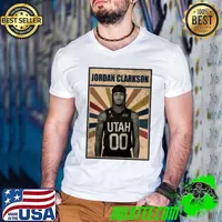 Utah Jazz Jordan Clarkson American professional basketball player T-Shirt Guys V Neck