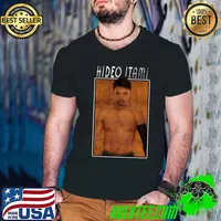 Vintage Wwe Hideo Tami Japanese professional wrestler T-Shirt Guys V Neck